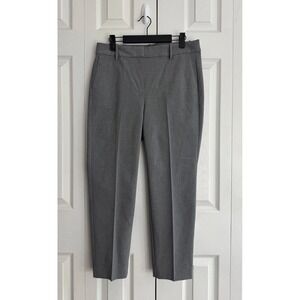 NWT J.Crew Ruby Straight-Leg Pant Women's 10P Gray Slash Pockets Classic Hipster